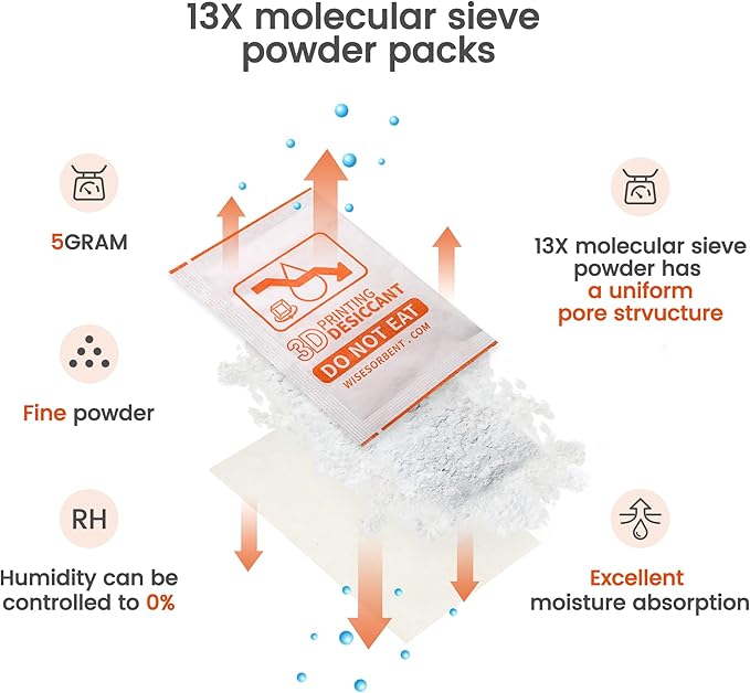 30Pcs 5 Gram 13X Molecular Sieve Powder Packs - Image 3