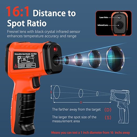 Infrared Thermometer Gun, Include K-Type Probe - Image 2