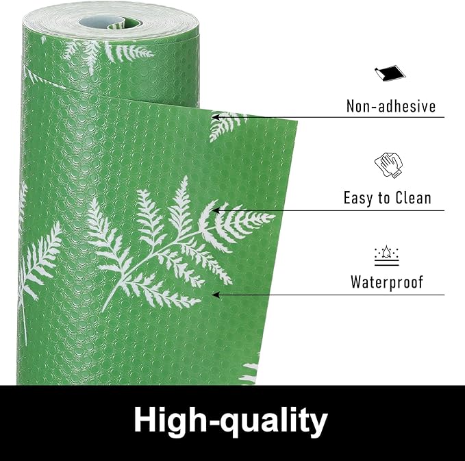 Cooyes Shelf Liners for Kitchen Cabinets Refrigerator Liners Waterproof & - Image 2