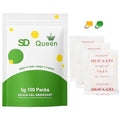 100-Pack 5g Silica Gel Packets – Premium Food Grade Rechargeable Desiccant by SD+Queen