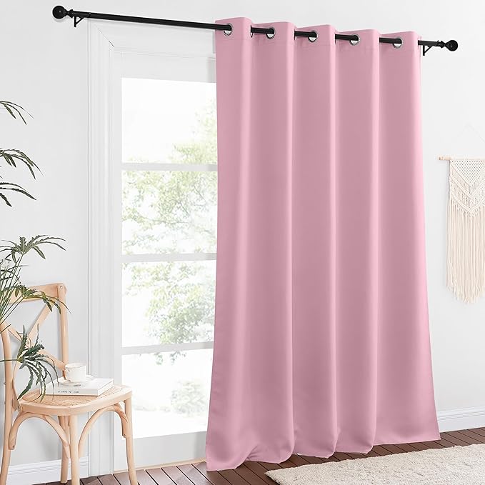 NICETOWN Sliding Door Window Treatment Blackout Patio Door Curtain Panels - Image 7