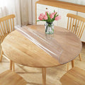 46 Inch Dia Round Clear Table Protector Tablelcloth Cover Vinyl Desk Pad Mat by WanDeela