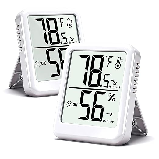 2-Pack Room Thermometer Indoor Hygrometer by Ayawiss