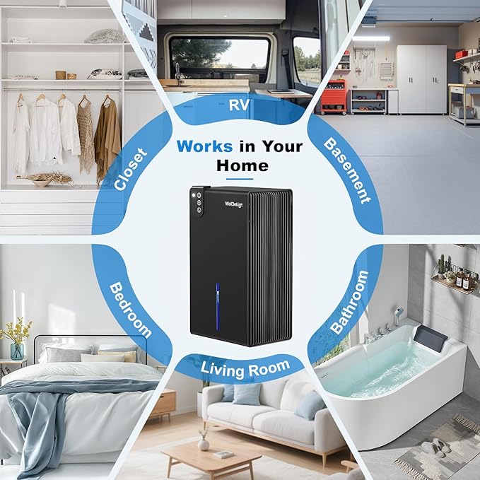 Dehumidifier for Home Small Dehumidifiers for Basement, Auto Shut-Off, Sleep - Image 8