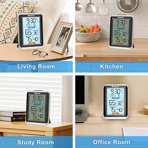 Geevon Wireless Indoor/Outdoor Thermometer & Hygrometer, Digital Temperature & - Image 8