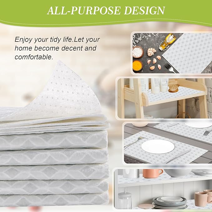 Cooyes 12 PCS Refrigerator Liners, Refrigerator Shelf Liners and Mats - Image 5