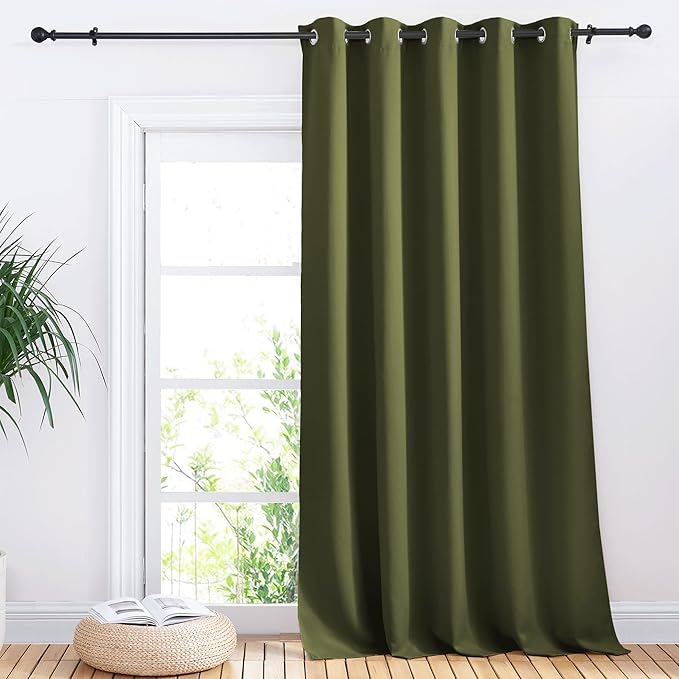 NICETOWN Sliding Door Curtains, Wide Thermal Blackout Patio Door Curtain Panel by NICETOWN