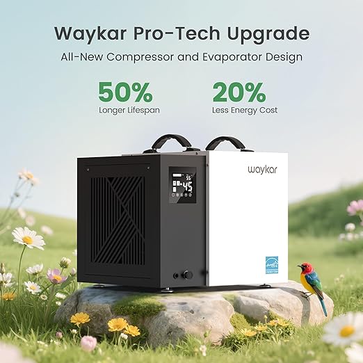 Waykar 70 Pint Energy Star Crawl Space Dehumidifier - Image 6