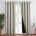 NICETOWN Natural 100% Blackout Window Curtain Panel, Cold and Full Light by NICETOWN
