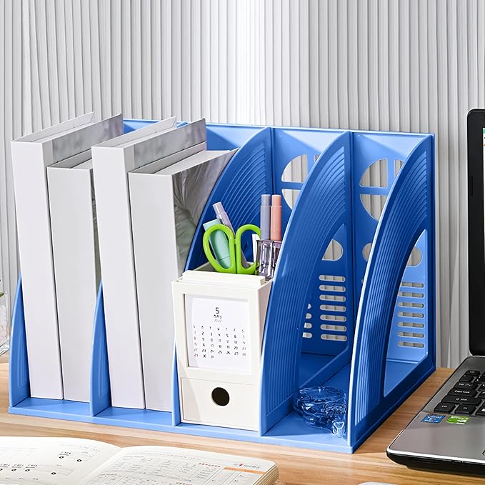 Marte Vanci Magazine File Holder Vertical PP Folder Book Desktop Organizer - Image 6