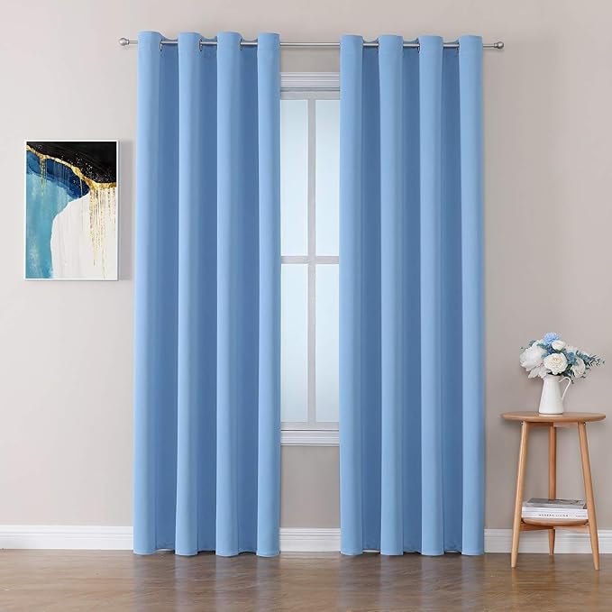 ChrisDowa Room Darkening Curtains 102 Inches Long 2 Panels Set by ChrisDowa