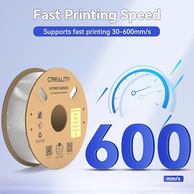 Official Creality Transparent Filament Hyper PETG Filament Clear 1.75mm - Image 3