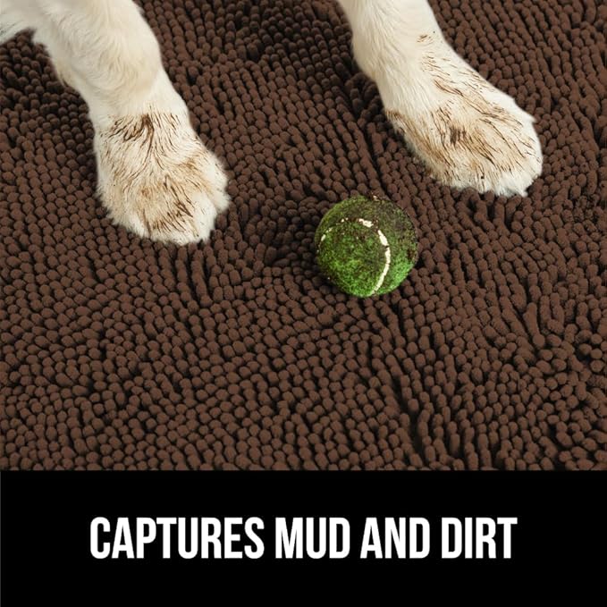 GORILLA GRIP SOAKSTOPPER Dog Door Mat, 70x24 Machine Washable Rug Absorbent - Image 3