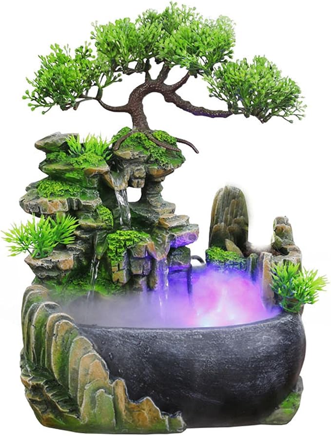 Tabletop Fountain, Atomizing Desktop Humidifier by Unknown