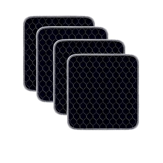Waterproof Chair Pads for Incontinence 4 Pack Reusable Seat Protector Pads 22" by HUNAIGEE