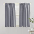 Light Grey Curtains 42 Inch Length by PANELSBURG