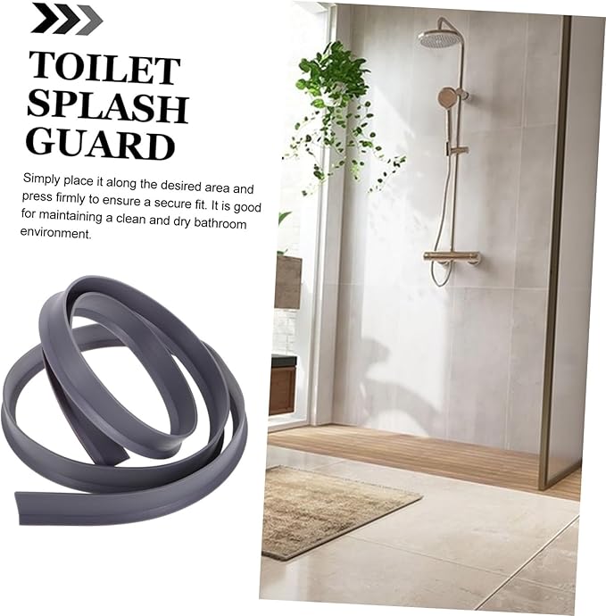 Amosfun Water Retaining Strip for Shower and Bathtub Self-Adhesive Splash Guard - Image 8