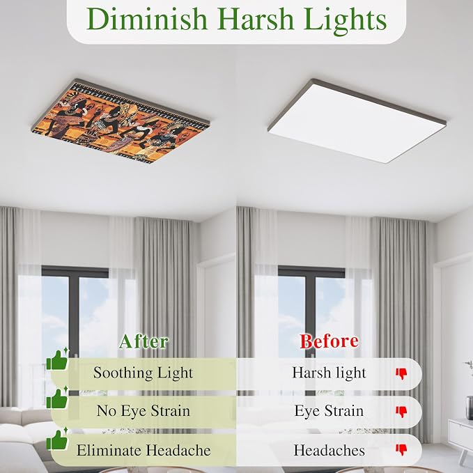 4 Pack African Women Fluorescent Light Covers Tribe Ethnic Style Traditional - Image 6