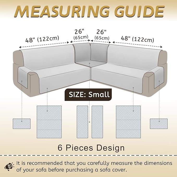 Arfntevss Waterproof Sectional Couch Covers L Shape Washable Velvet Sofa Cover - Image 5