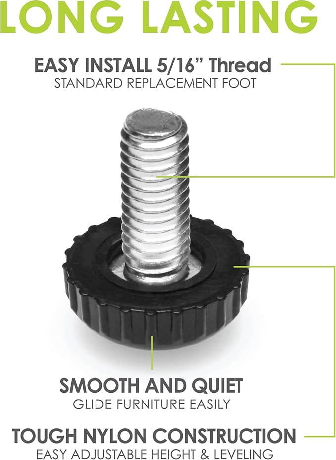 Slipstick Gorilla Outdoor Adjustable Furniture Levelers Weatherproof Screw in - Image 2