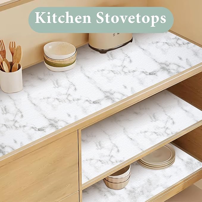 Drawer and Shelf Liner for Kitchen Cabinet: 23.6 in X 20 Ft Non Slip Waterproof - Image 6