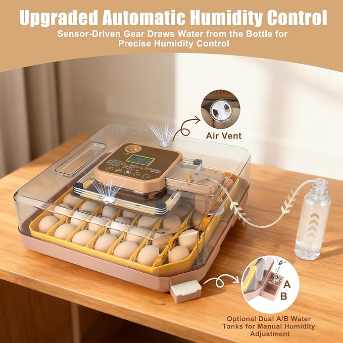Automatic 48-Egg Incubator for Breeders, Sensor-Based Precise Humidity & Temp - Image 5