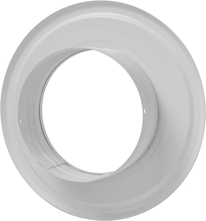 Vent Systems 4" Inch White Duct Connector Flange Plate – Galvanized Steel - Image 7