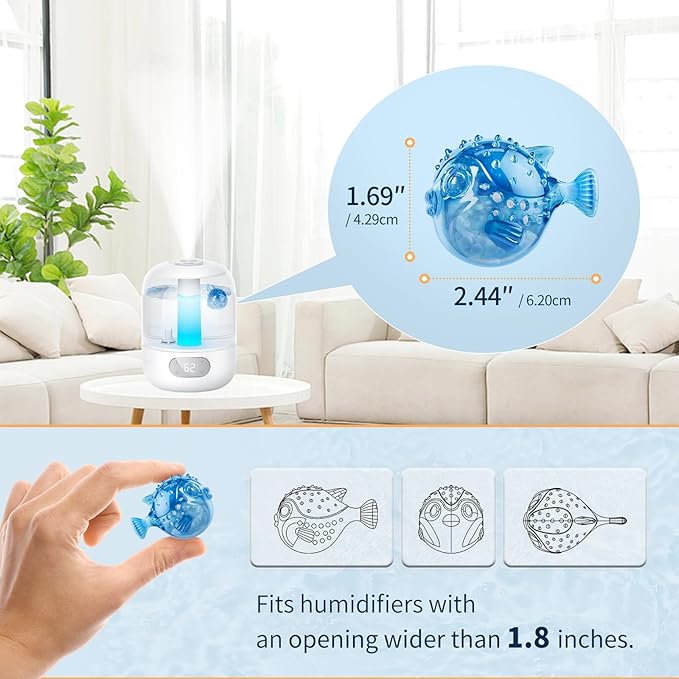 12-Pack Universal Humidifier Cleaning Fish Compatible - Image 3