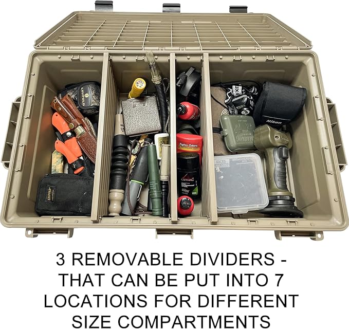MTM ACDC50, Divided Ammo Crate Utility Box, Water Resistant, Ammo Storage Box - Image 6