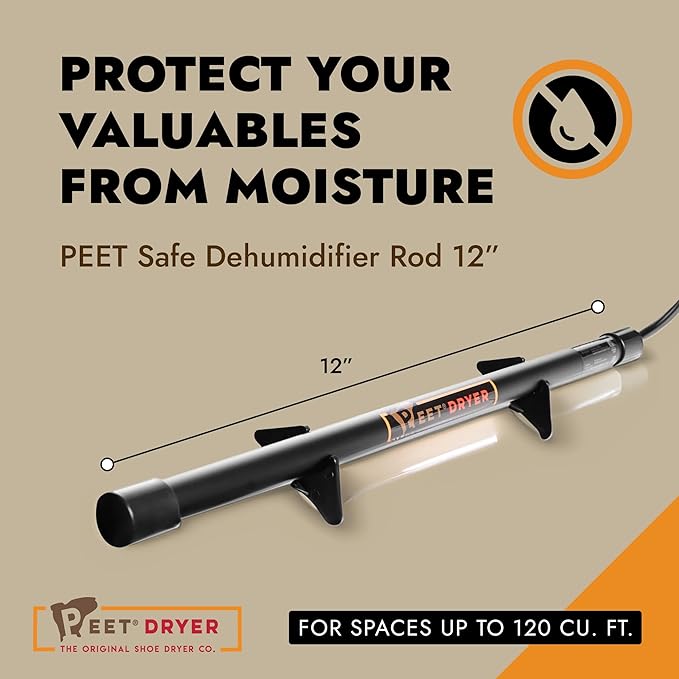 PEET, Safe Dehumidifier Rod, for Up to 100 Cubic Feet of Enclosed Space - Image 2