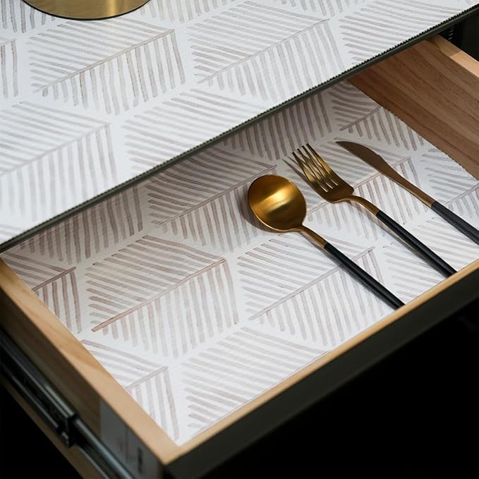 Shelf Liners for Kitchen Cabinets, 24IN x 10FT Non Adhesive and Strong Non-Slip by Amiitay