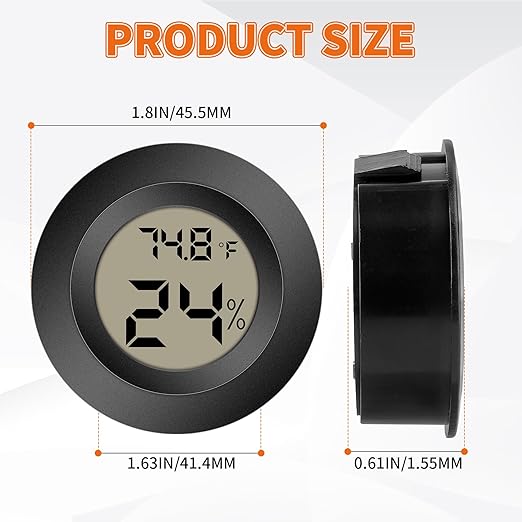 Mini Hygrometer Indoor Outdoor Thermometer Humidity Meter Digital LCD - Image 3