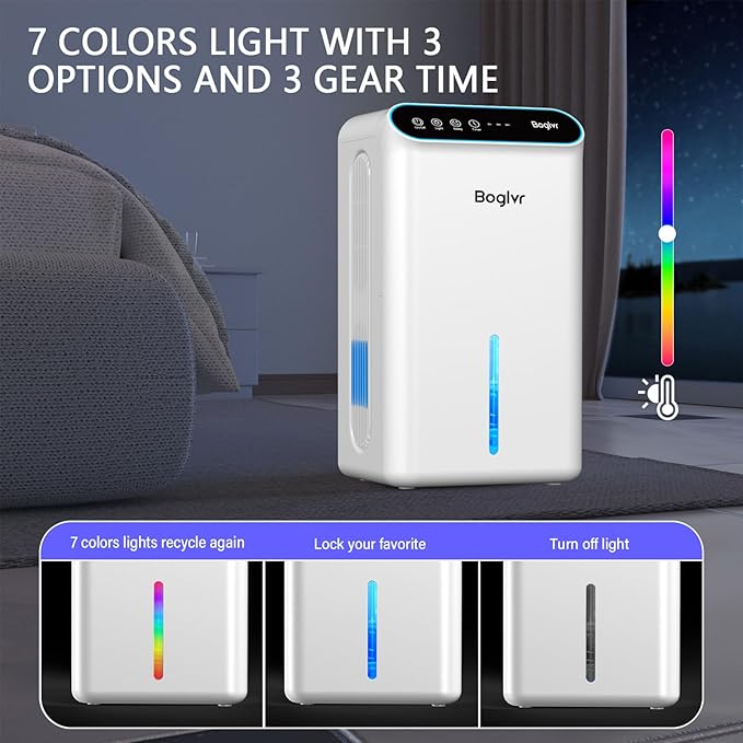 Dehumidifiers, Dehumidifier for Home Quiet Small Dehumidifier for Bedroom - Image 6