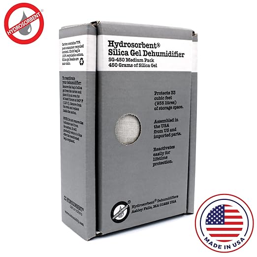 HYDROSORBENT® Gun Safe Dehumidifier Rechargeable Silica Gel 450 Gram Carton. - Image 2