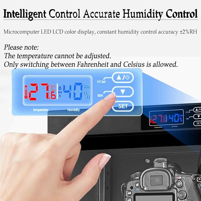 Electronic Dry Cabinet 50L, 4 Layers Camera Storage Cabinet, Digital - Image 4