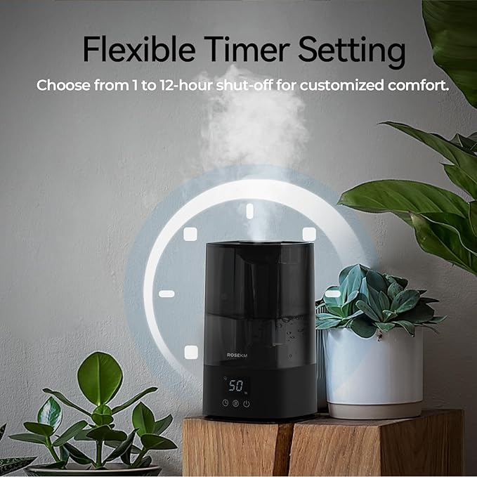 Automatic Humidifiers for Bedroom Large Room, 4.5L Cool Mist Humidifier for - Image 4