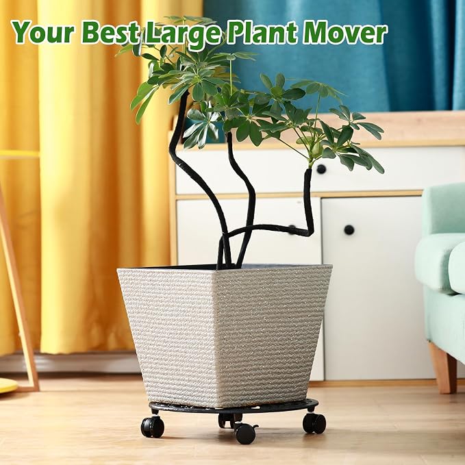 3 Packs 14 Inch Rolling Plant Stand - Image 5