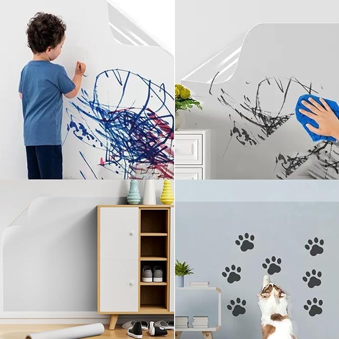 Wall Protector Clear Contact Paper Electrostatic Absorption Wall Protective - Image 6