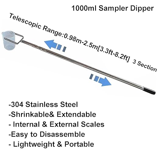 Extendable Water Sampler with Dipper System, Water Qualityd Sampler Device - Image 2