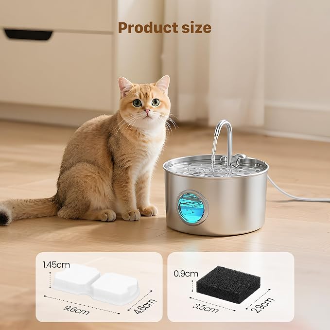 GIOTOHUN Pet Fountain Filter Replacement: 32 Cat Water Fountains Filter -16 - Image 4