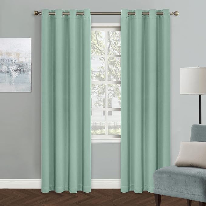 MYSKY HOME Aqua Closet Blackout Curtains by MYSKYHOME
