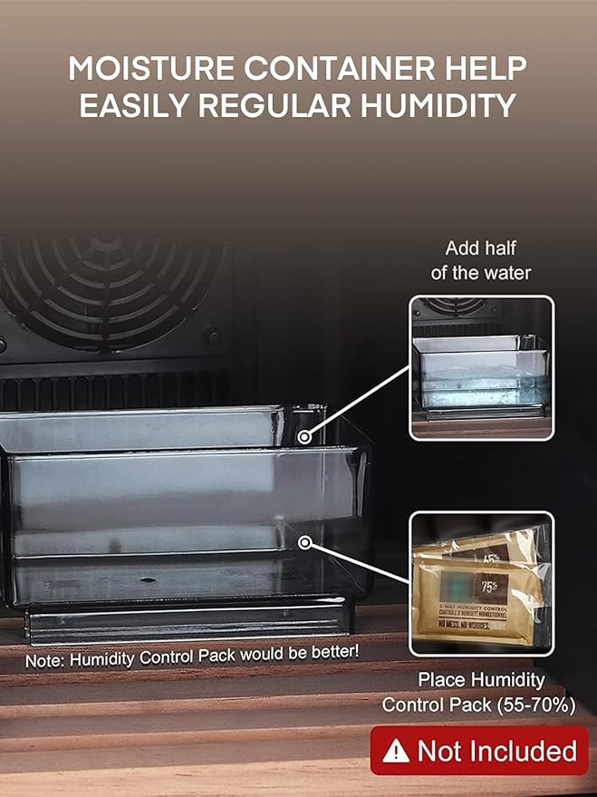 FOHERE Cigar Humidor Electric 33L - Image 9