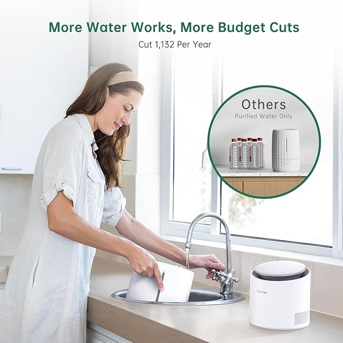 MistFree Smart Humidifier for Bedroom, Evaporative Humidifier No White Dust - Image 5