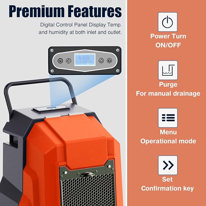MOUNTO 180Pints LGR Industrial Dehumidifier - Image 8