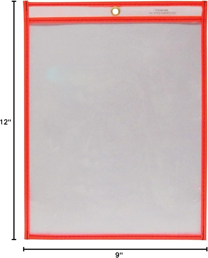 C-Line Reusable Dry Erase Pockets, 9 x 12 Inches - Image 5