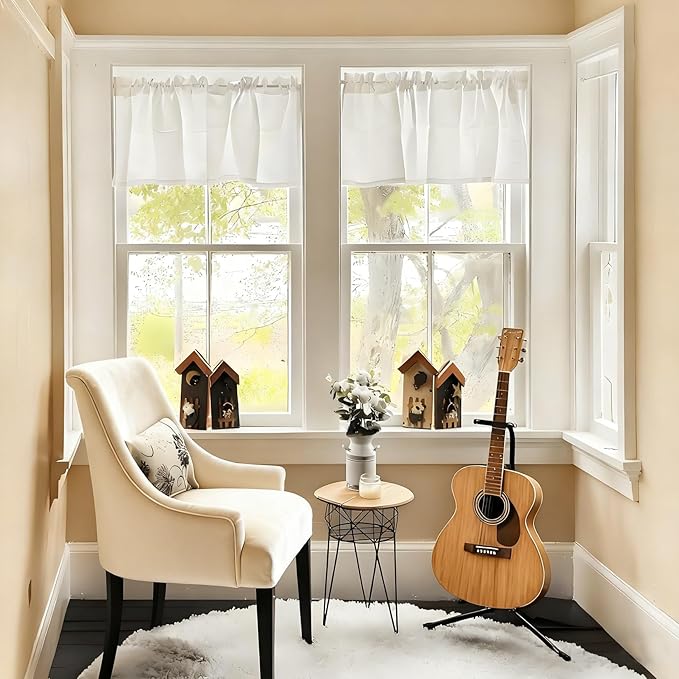 Home Queen Waffle Curtain Valances Window Treatment - Image 5