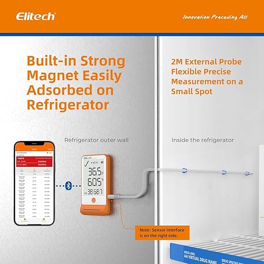 Elitech 100Pack GSP-6 Bluetooth Data Logger Temperature Humidity - Image 5