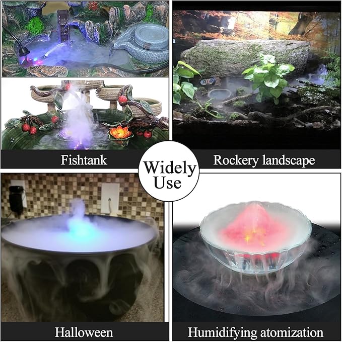 AGPTEK 400mL/H Original Mini Mist Maker Fogger Water Pond Garden Fountain - Image 8