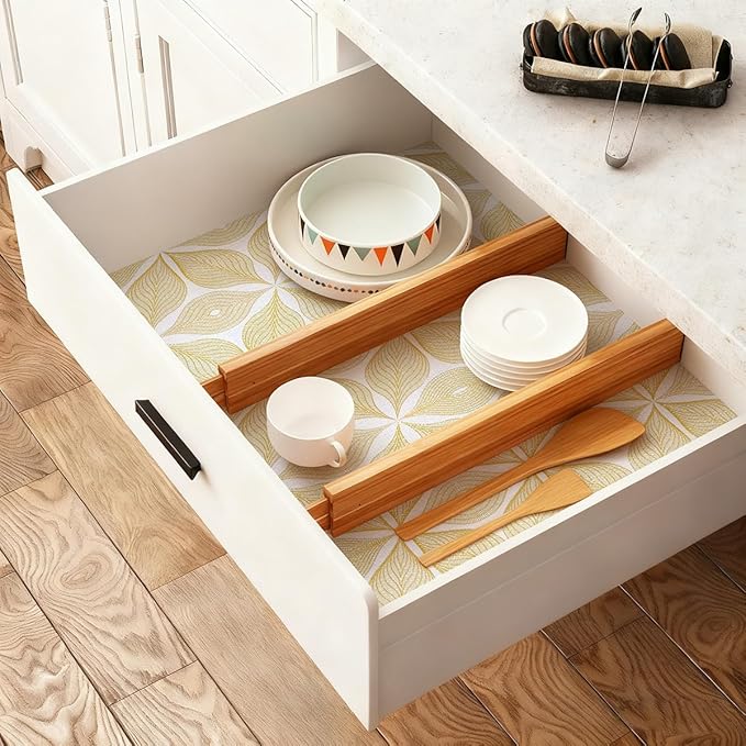Drawer and Shelf Liner for Kitchen Cabinets Non Adhesive Cabinet Liner Strong - Image 2