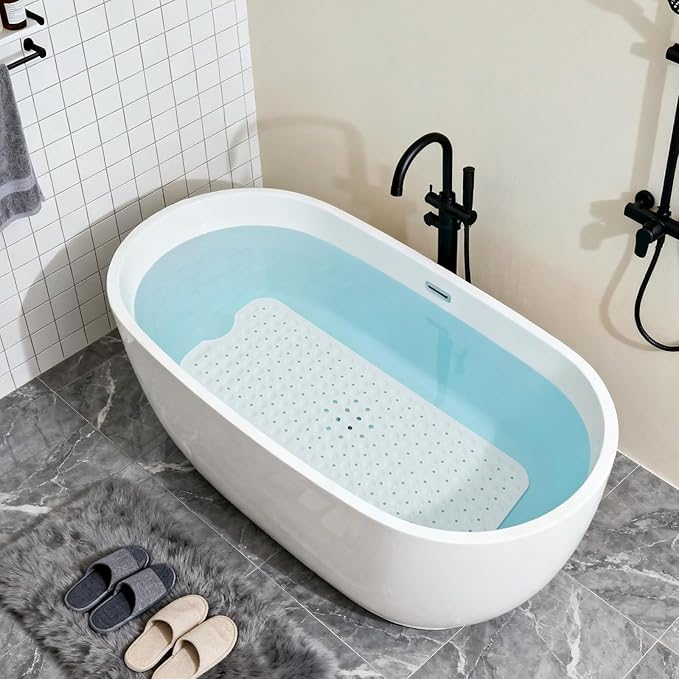 Anti-Slip Bathtub Shower mat, 39.3×15.7 inch（Approximately 100 × 40cm） Soft - Image 4